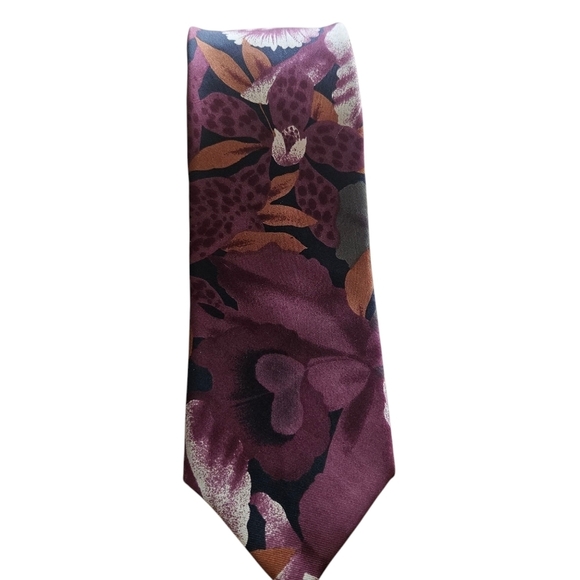 Christian Dior Monsieur Floral Silk Neck Tie - Picture 2 of 6